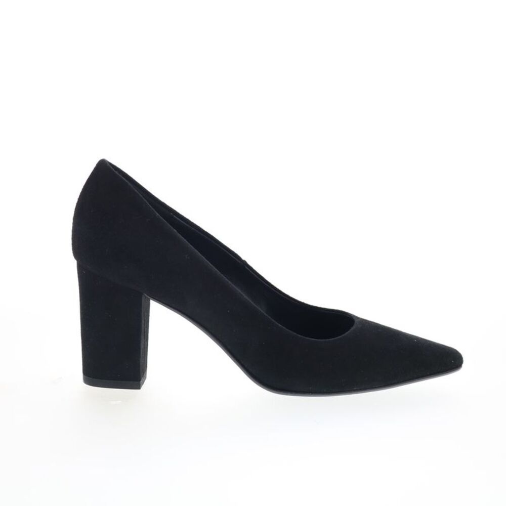 Via Studio Womens Camoscio Pelle Black Shoes (NWT)